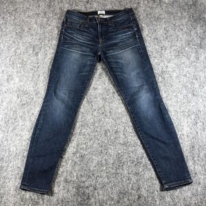 J.Crew‎ Toothpick Jeans Womens 28 Blue Medium Wash Mid Rise Skinny Stretch Denim